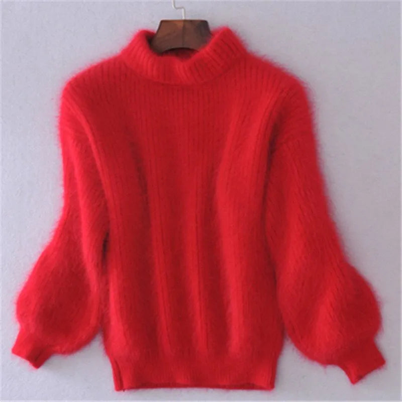 Turtleneck Sweater - Fine Knit Shape & Added Warmth