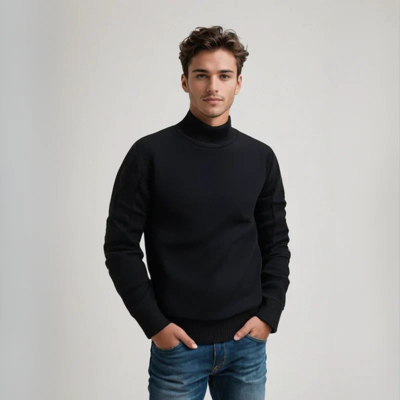Turtleneck Sweater - High Neck & Stretch Shape Warmth