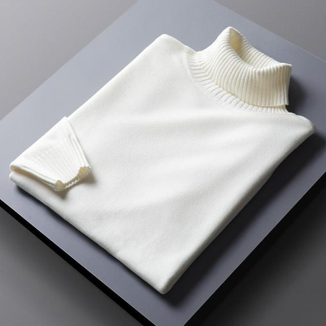 Turtleneck Sweater - Soft Blend Tall Neck And Trap Warm Air