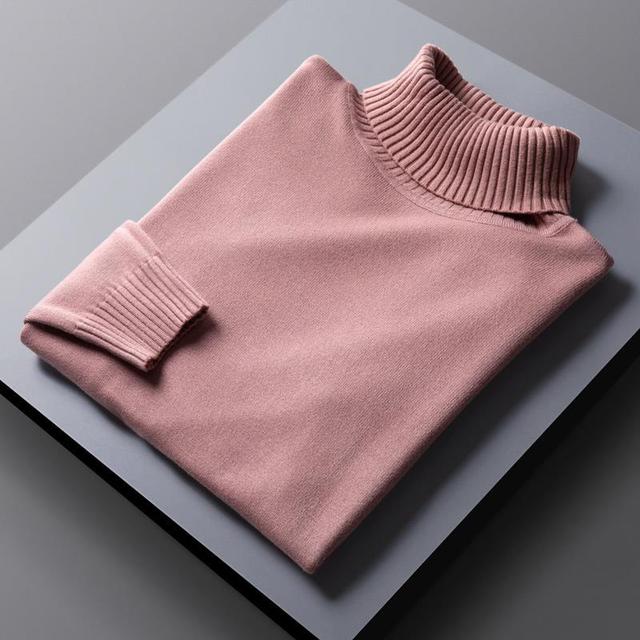 Turtleneck Sweater - Soft Blend Tall Neck And Trap Warm Air