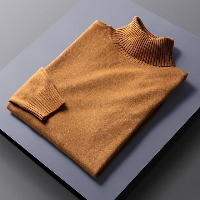 Turtleneck Sweater - Soft Blend Tall Neck And Trap Warm Air