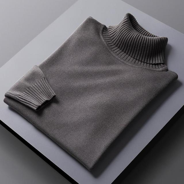 Turtleneck Sweater - Soft Blend Tall Neck And Trap Warm Air