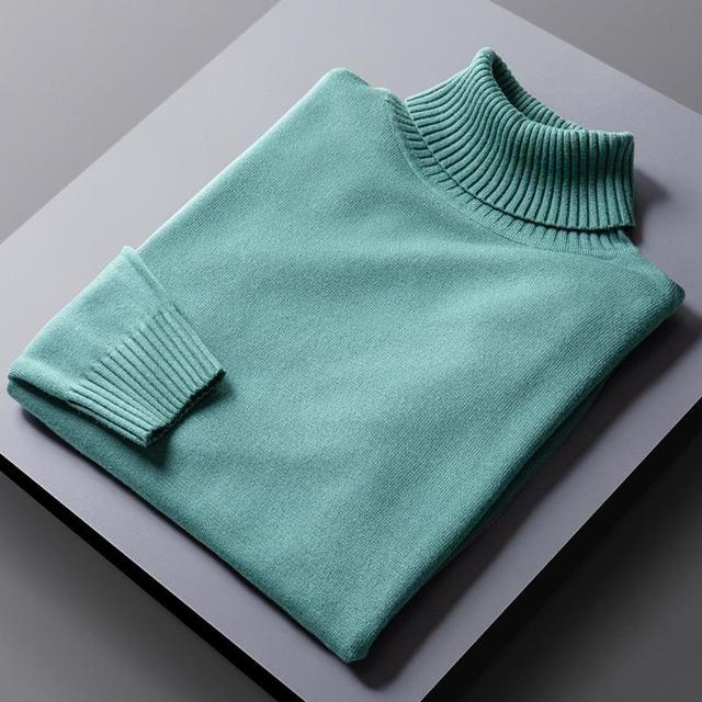 Turtleneck Sweater - Soft Blend Tall Neck And Trap Warm Air