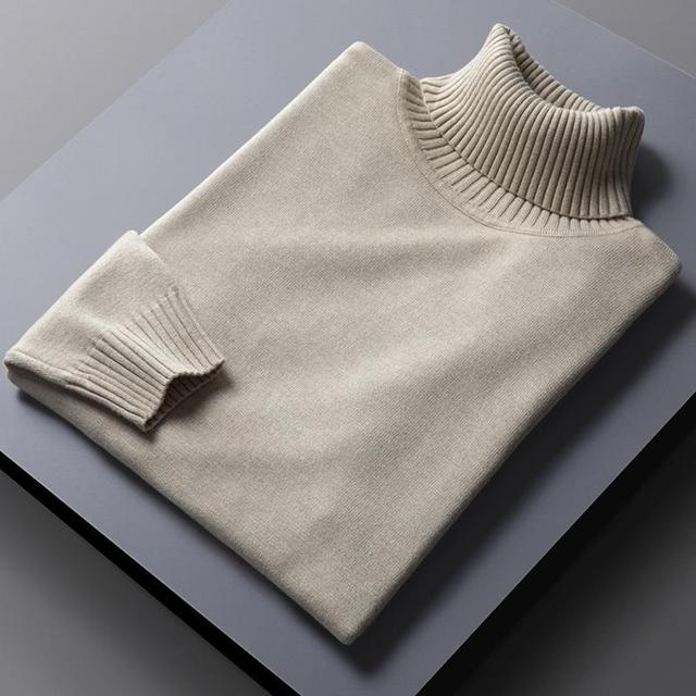Turtleneck Sweater - Soft Blend Tall Neck And Trap Warm Air