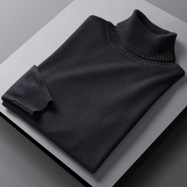 Turtleneck Sweater - Soft Blend Tall Neck And Trap Warm Air