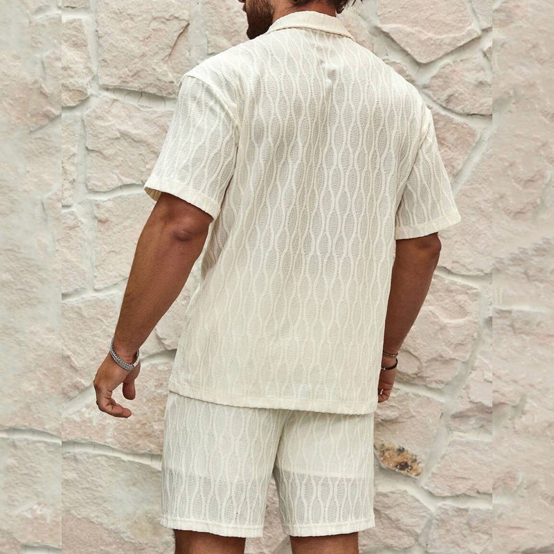 Two-Piece Set - Lightweight Blend Notched Collar & Move Fit