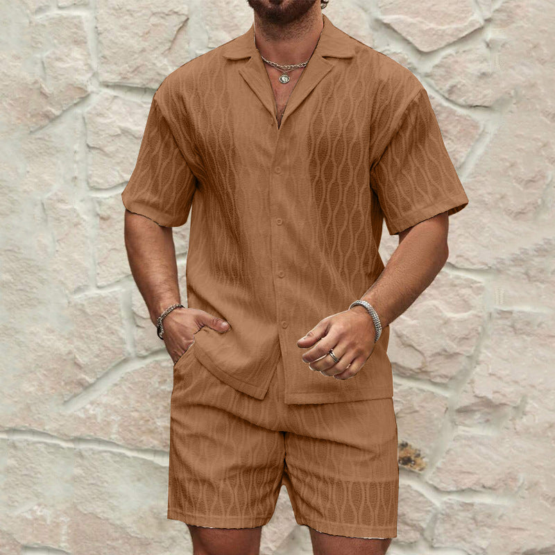 Two-Piece Set - Lightweight Blend Notched Collar & Move Fit