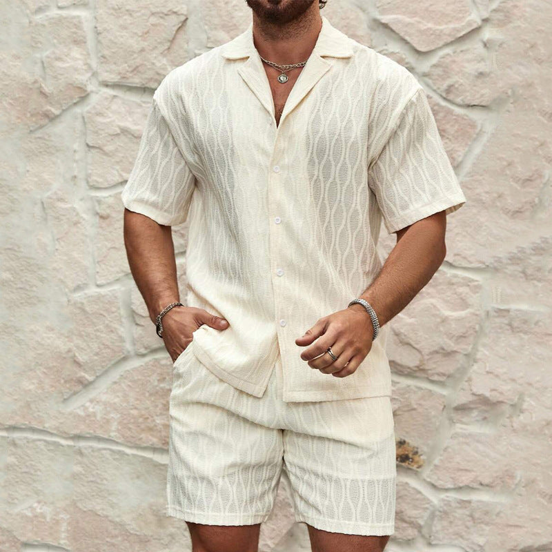 Two-Piece Set - Lightweight Blend Notched Collar & Move Fit