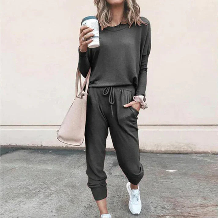 Two Piece Set - Polyester Blend Matching Cut & Easy Wear