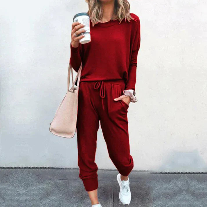 Two Piece Set - Polyester Blend Matching Cut & Easy Wear