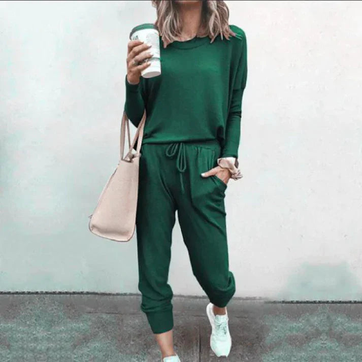 Two Piece Set - Polyester Blend Matching Cut & Easy Wear