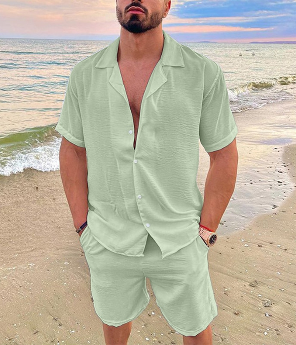 Two-Piece Set - Polyester Blend Relaxed Fit And Easy Move