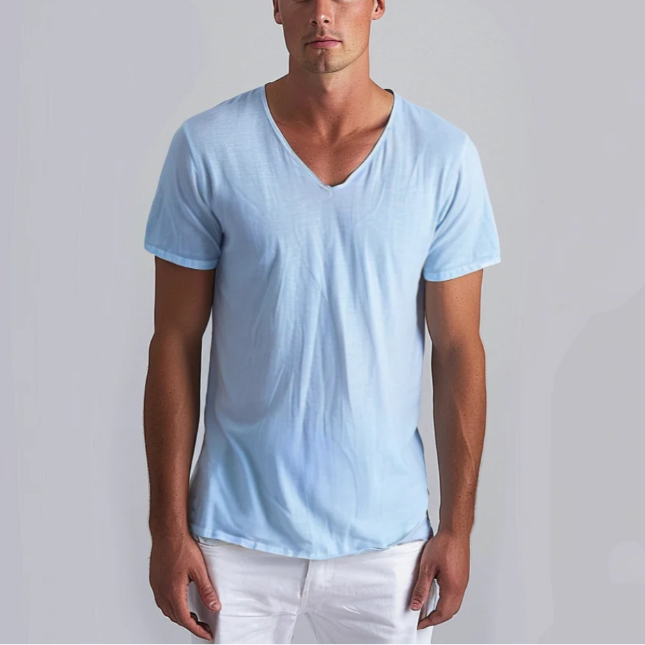 V Neck T-Shirt – Lightweight Blend & Breathable Fit