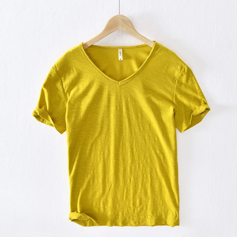 V Neck T-Shirt – Lightweight Blend & Breathable Fit