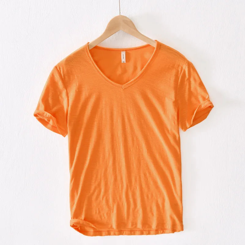 V Neck T-Shirt – Lightweight Blend & Breathable Fit