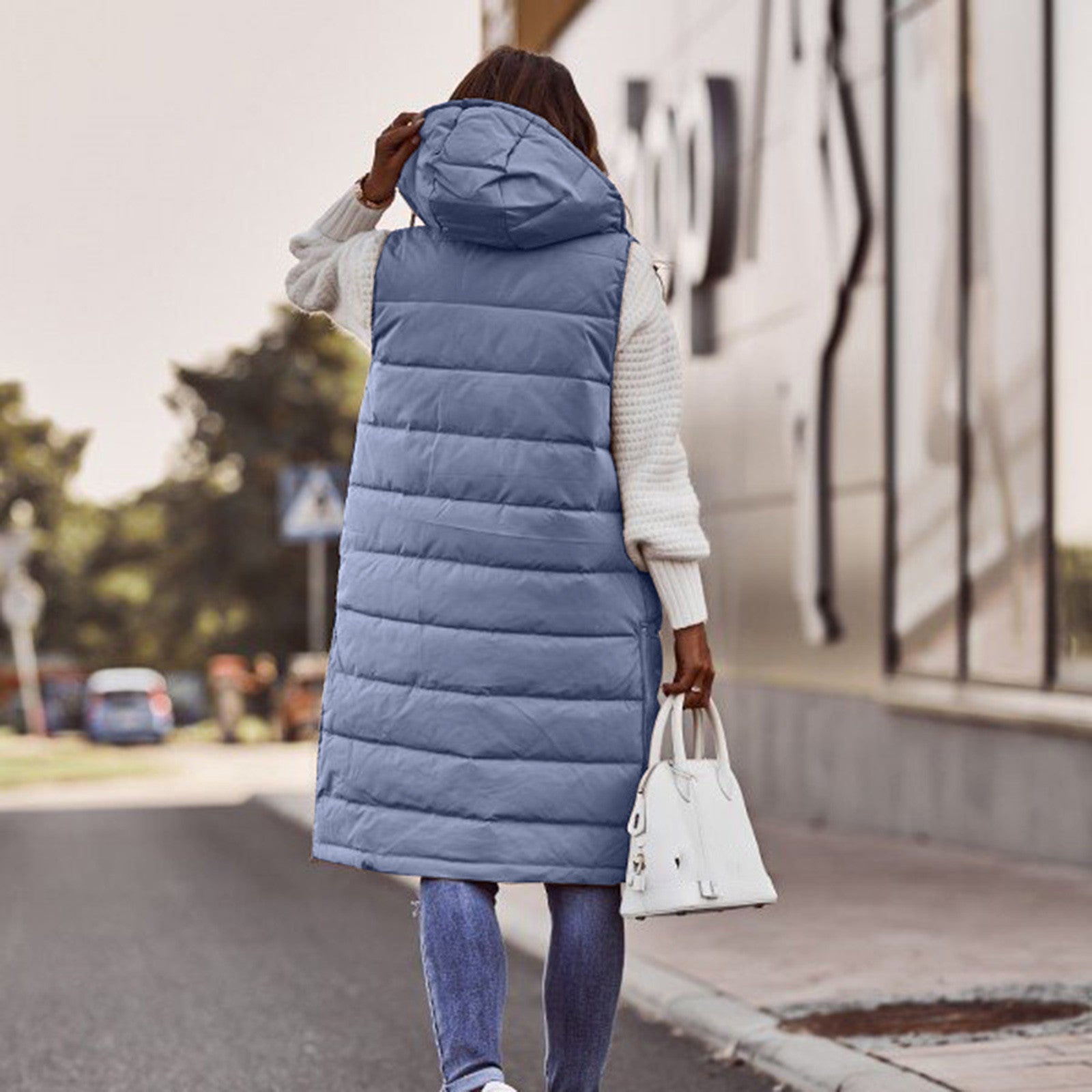Vest – Polyester Blend Long Hood & Core Warmth Cover