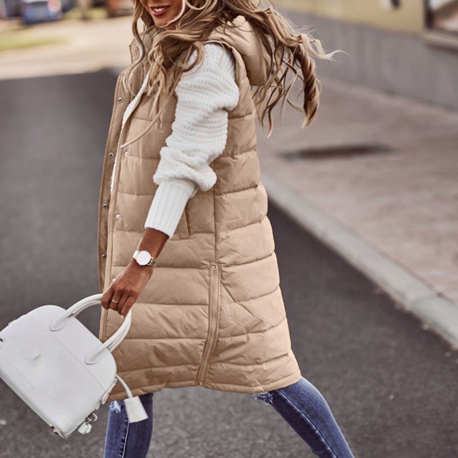 Vest – Polyester Blend Long Hood & Core Warmth Cover