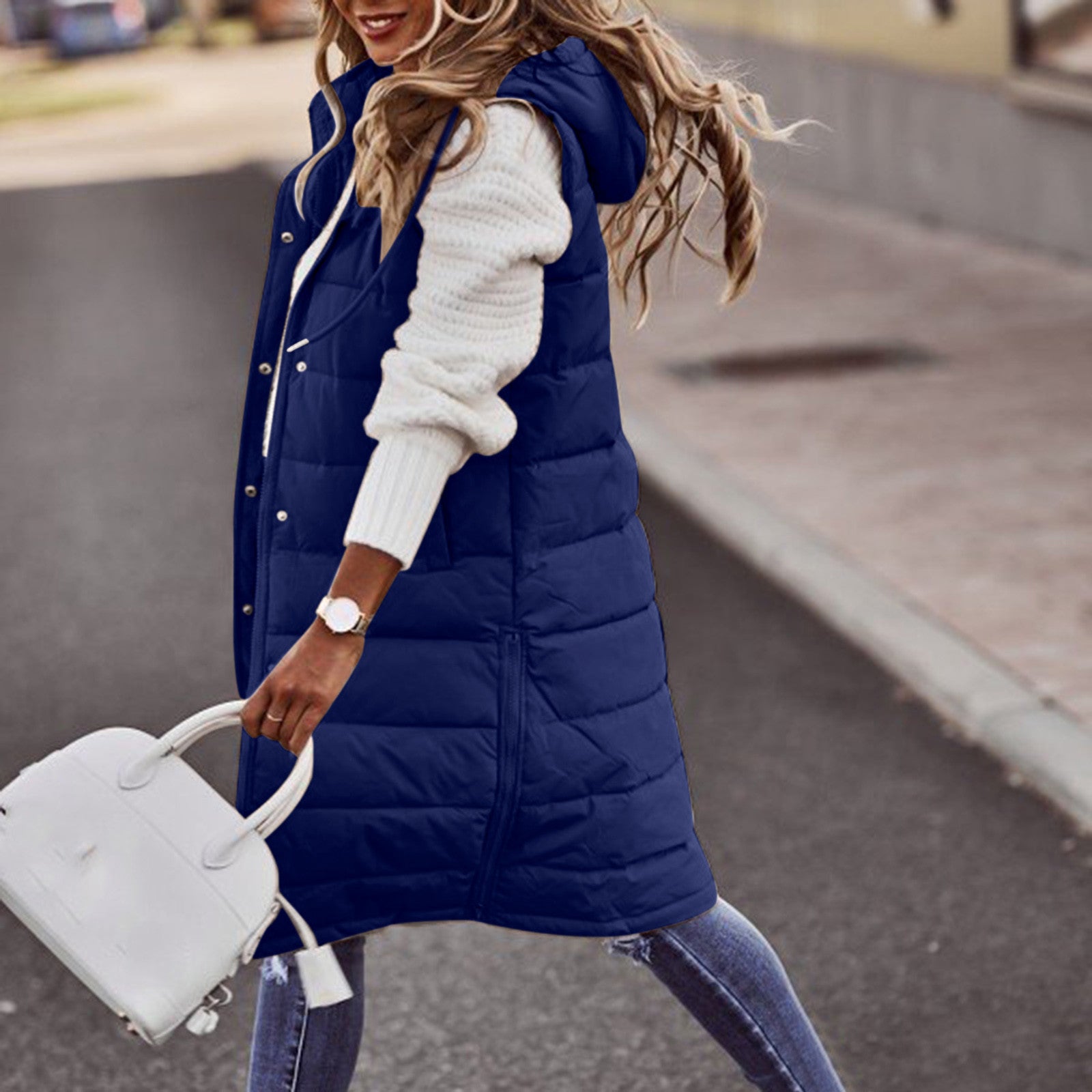 Vest – Polyester Blend Long Hood & Core Warmth Cover