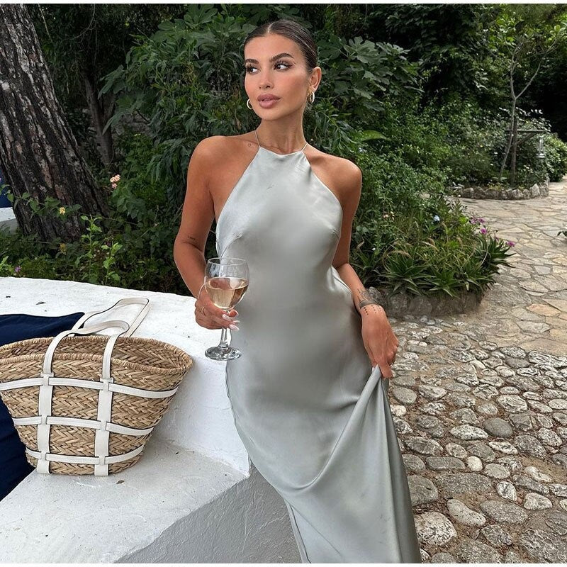 Women's Elegant Wrap Maxi Dress for Summer Occasions 0