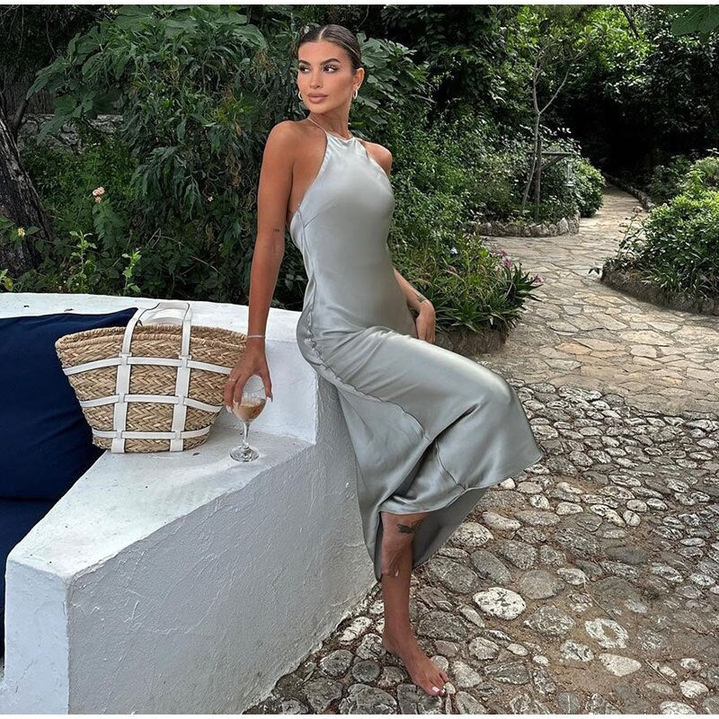Women's Elegant Wrap Maxi Dress for Summer Occasions 2