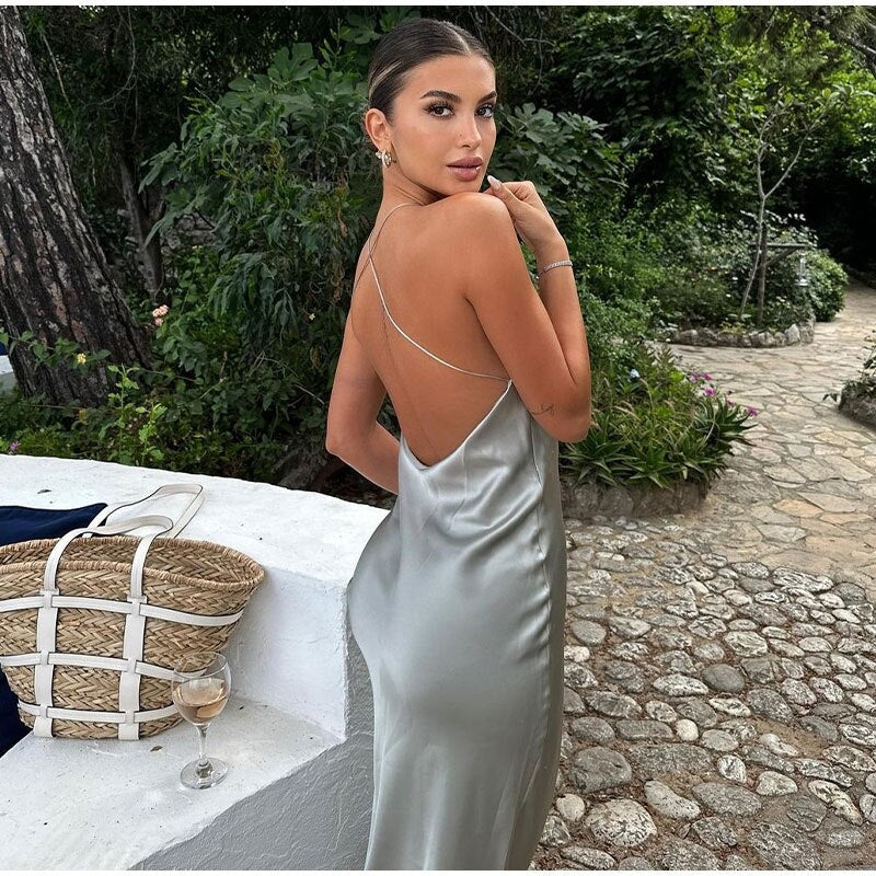 Women's Elegant Wrap Maxi Dress for Summer Occasions 3