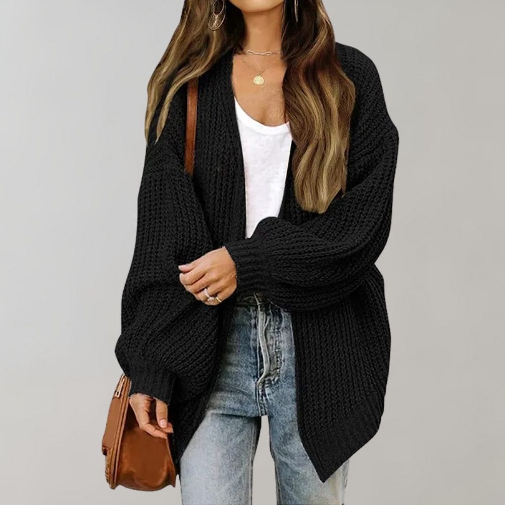 Women's Oversized Knit Sweater Vest 0