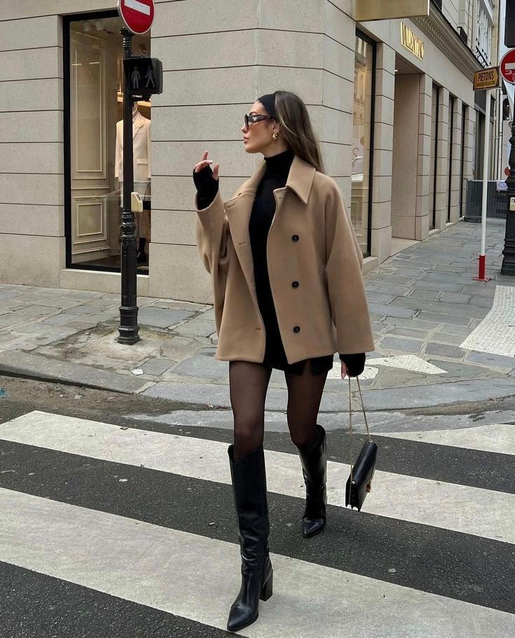 Women's Oversized Wool Coat for Winter 1