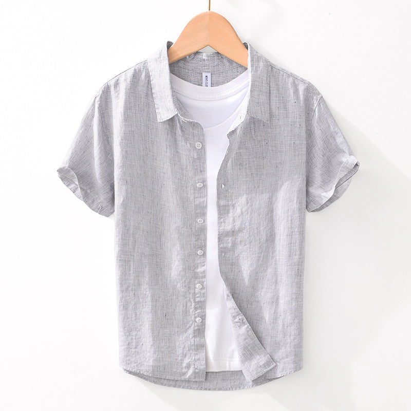 Women's Short Sleeve Cardigan with Classic Collar 0