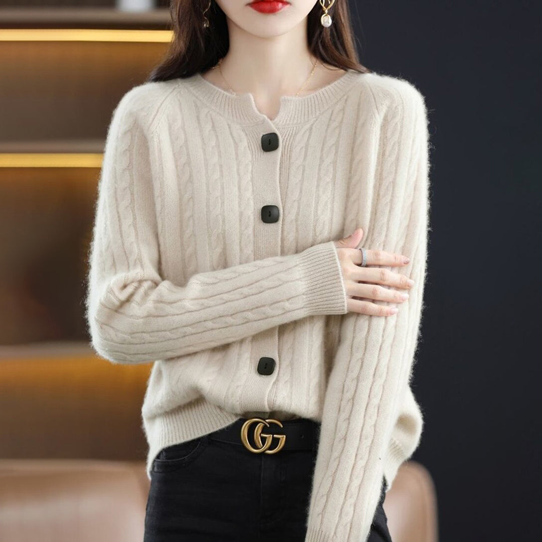 Women's Wool Buttoned Vest for Layering and Warmth 0