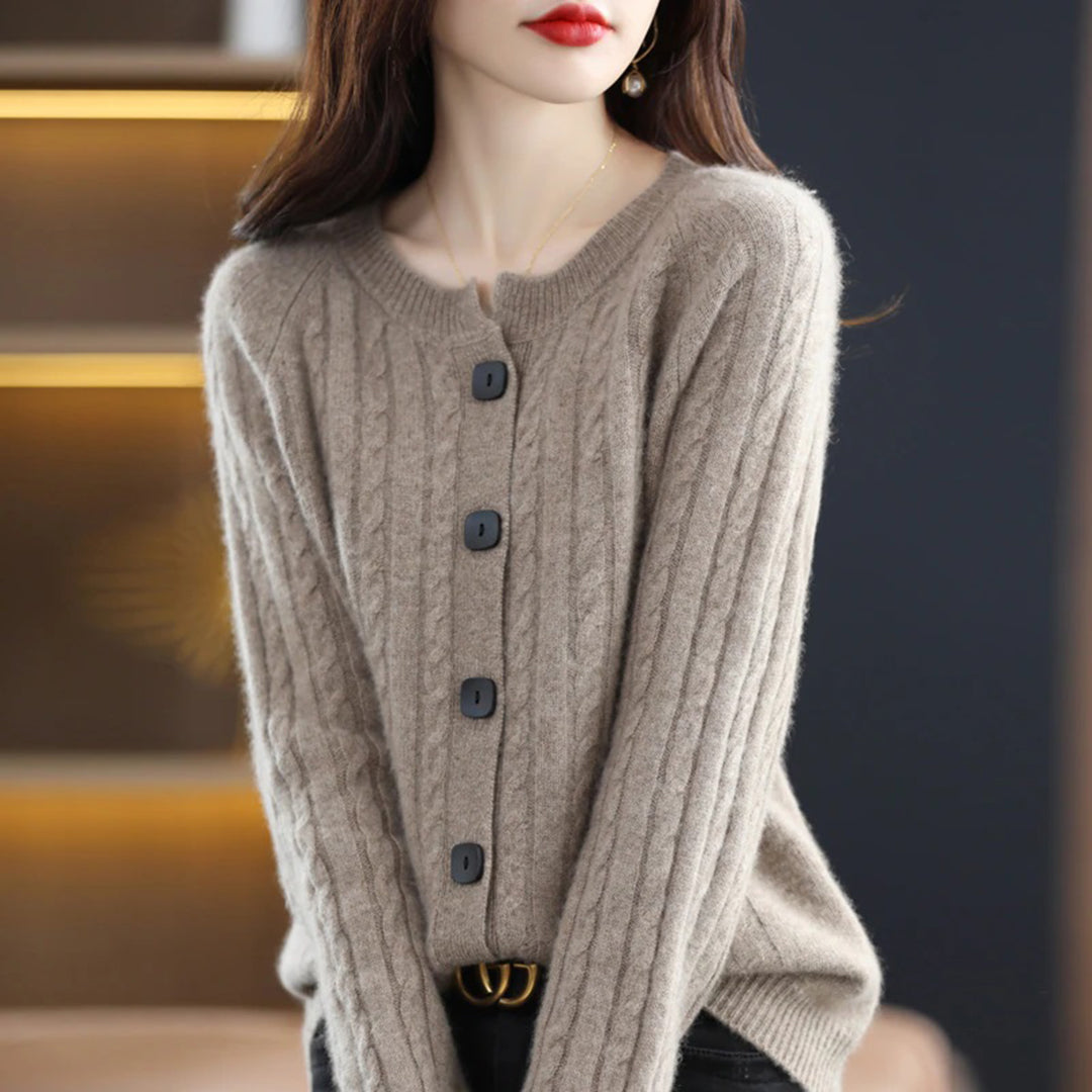 Women's Wool Buttoned Vest for Layering and Warmth 1