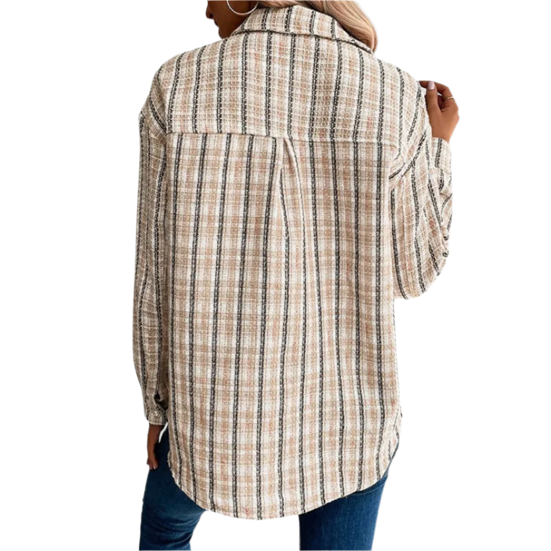 Women's Button-Up Long Sleeve Blouse