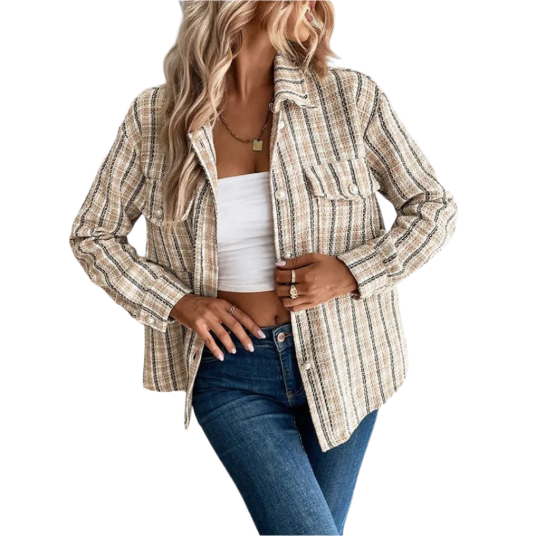Women's Button-Up Long Sleeve Blouse