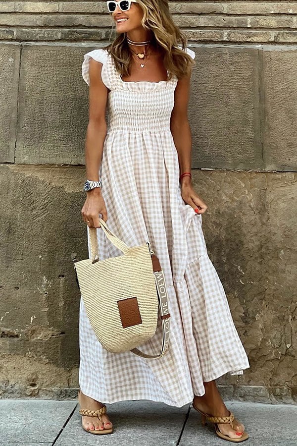 Women's Cotton Maxi Dress Summer Style-1