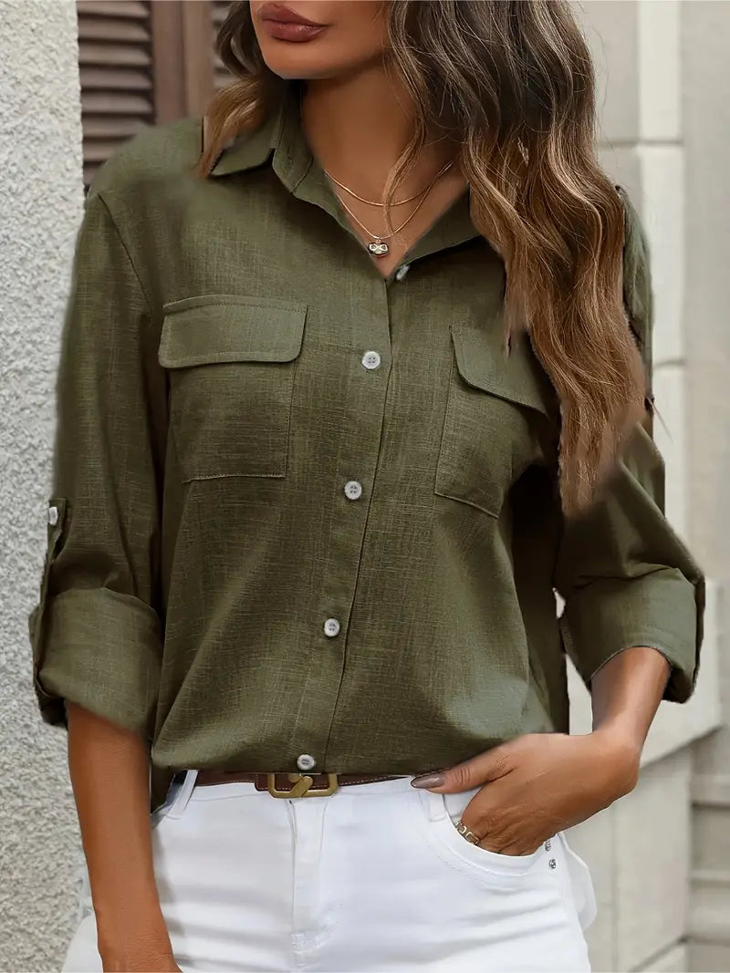 Variant image for Women's Lightweight Long Sleeve Blouse-7