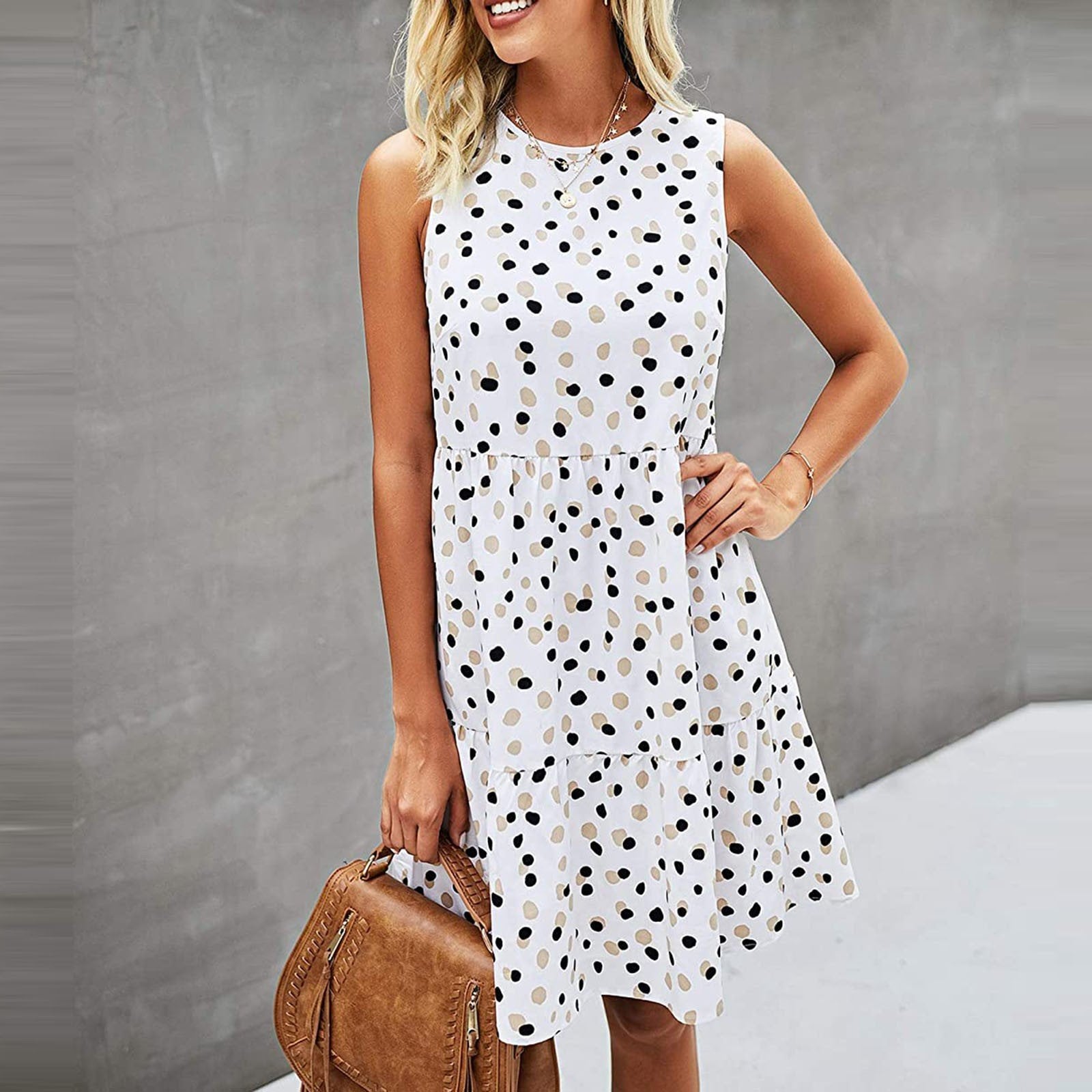 Women's Sleeveless Swing T-Shirt Dress 2
