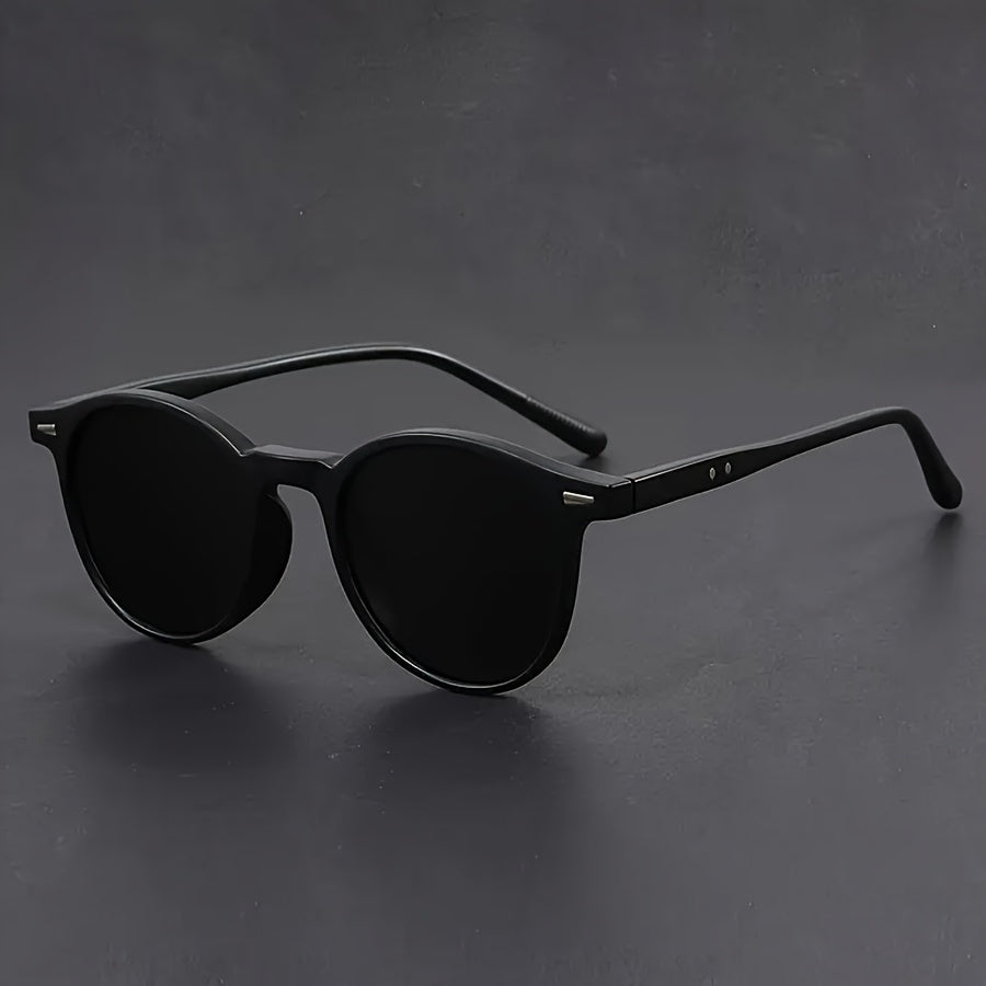 Men's Round Frame Sunglasses - Lightweight Retro Style 4