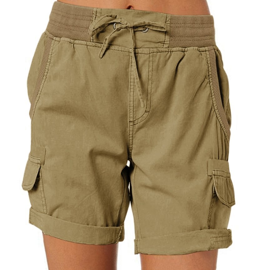 Women's Cargo Shorts | Stretch Waist & Pockets