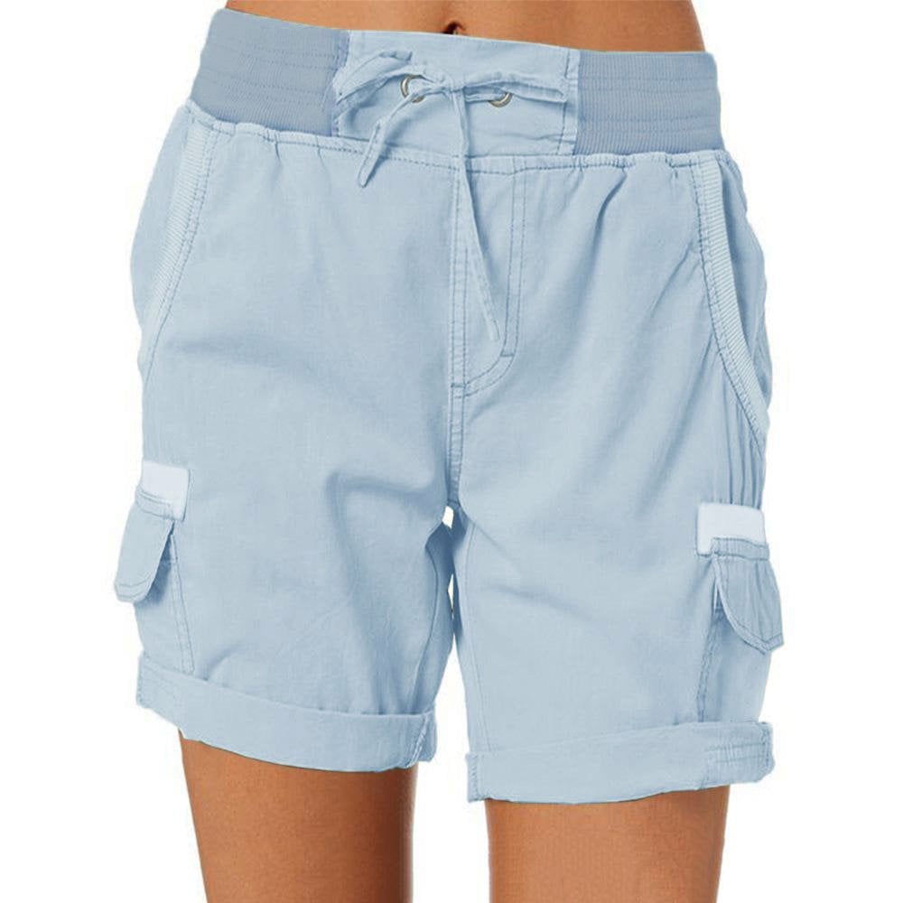 Women's Cargo Shorts | Stretch Waist & Pockets
