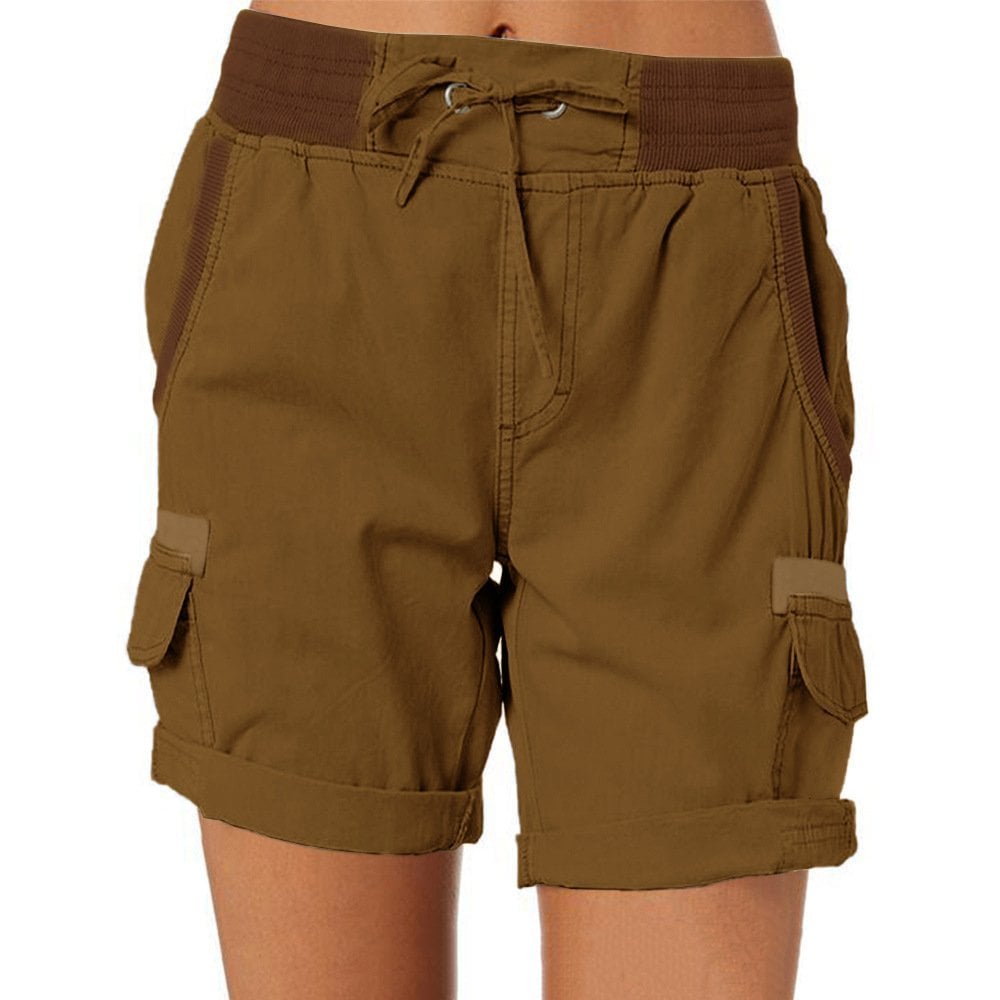Women's Cargo Shorts | Stretch Waist & Pockets