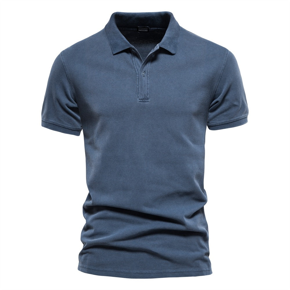 Men's Cotton Polo Shirt Classic Casual Fit