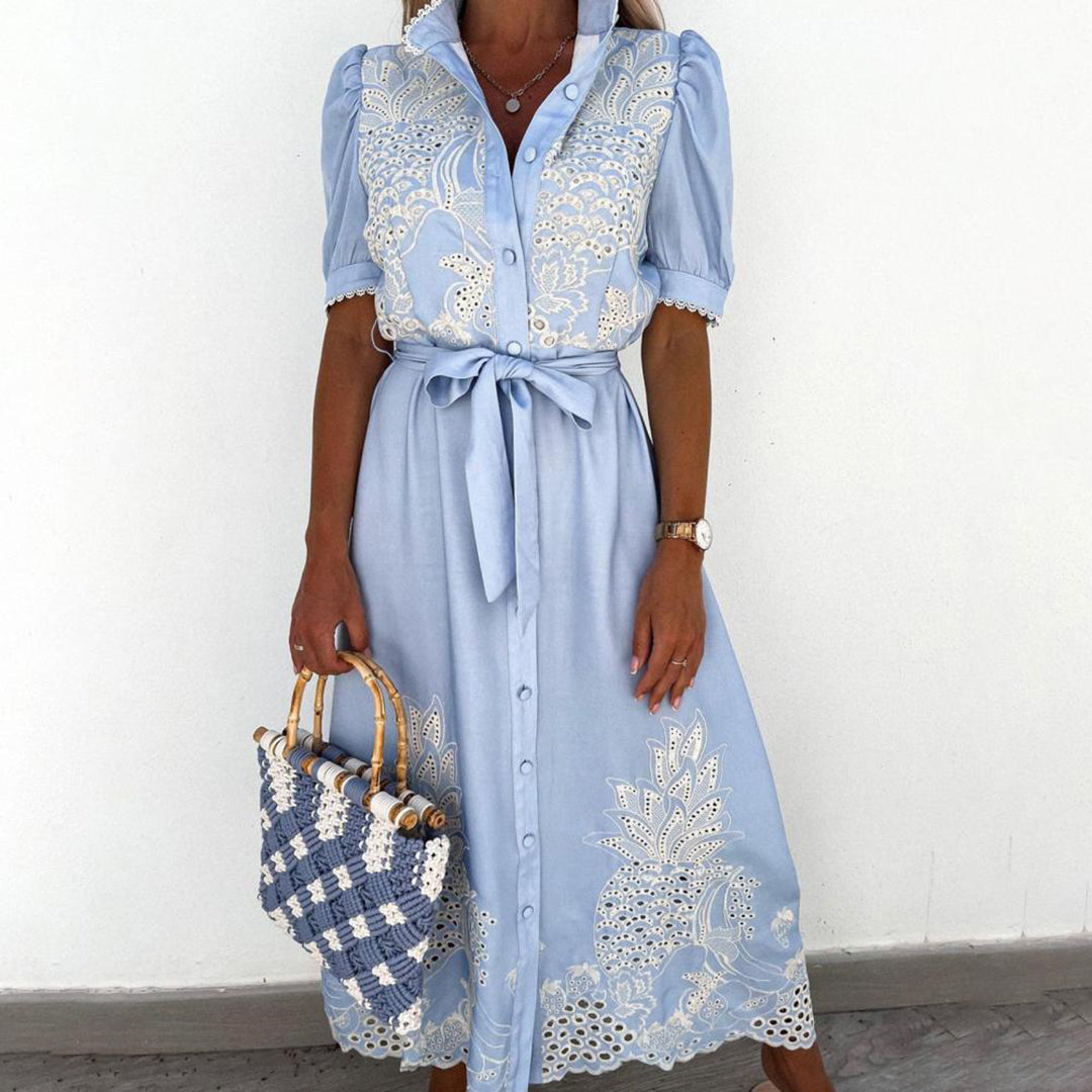Women's Cotton Maxi Dress for Summer-6