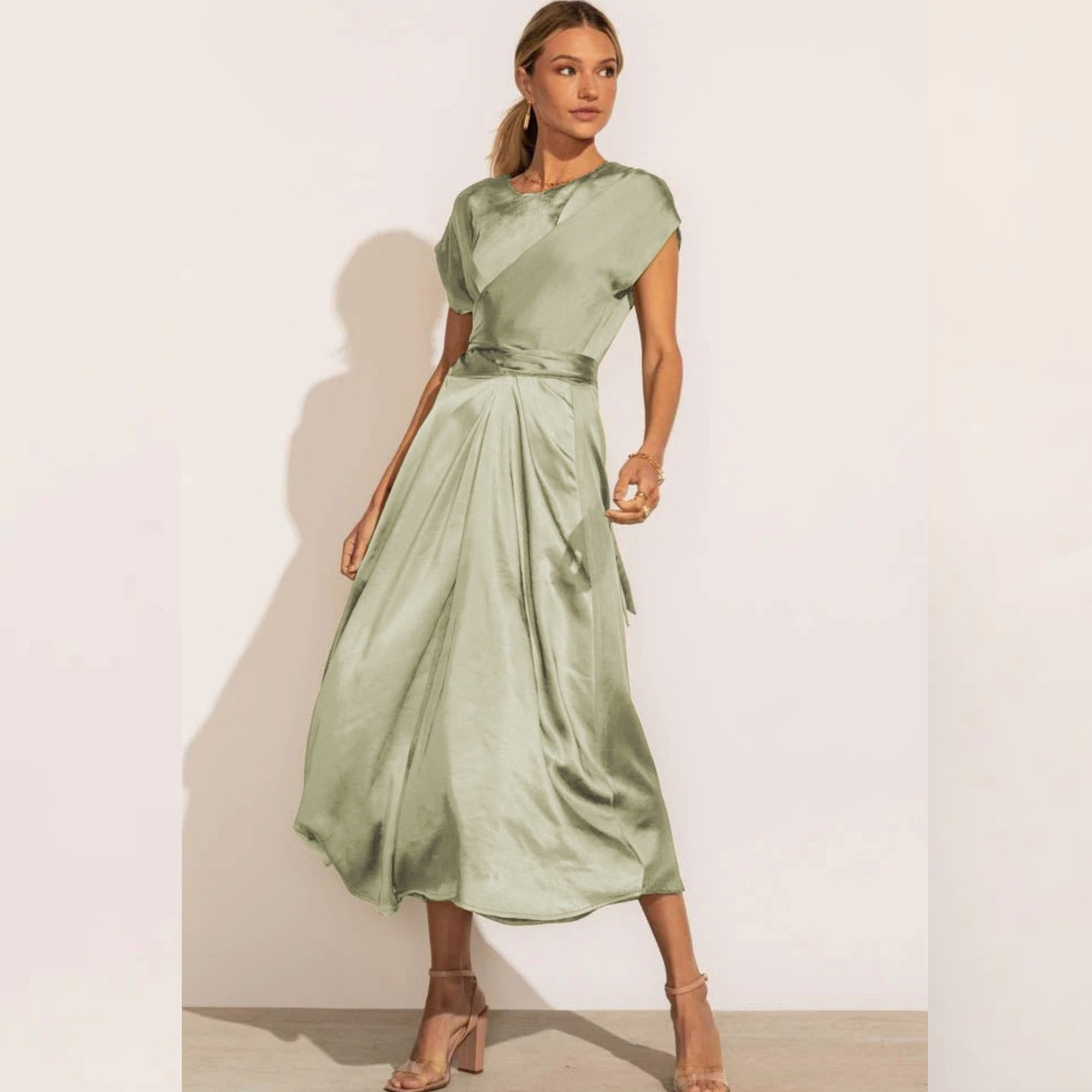 Women's Elegant Midi Dress for Formal or Cocktail Events 3