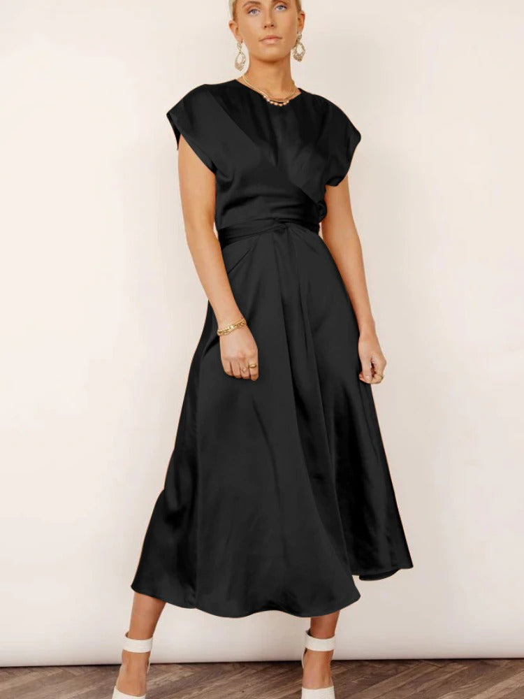 Women's Elegant Midi Dress for Formal or Cocktail Events 5