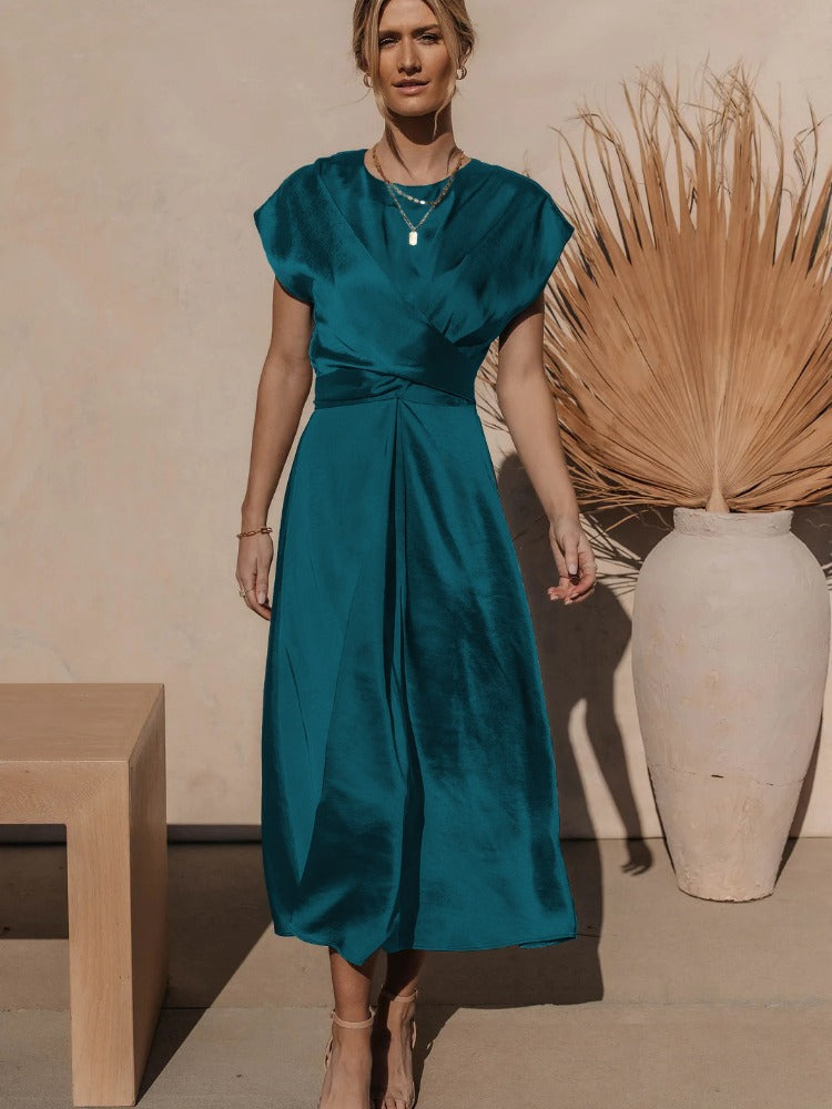 Women's Elegant Midi Dress for Formal or Cocktail Events 2