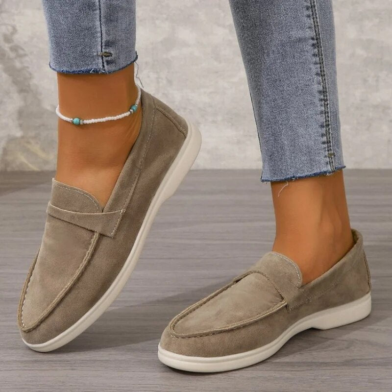 Women's Suede Loafers-1